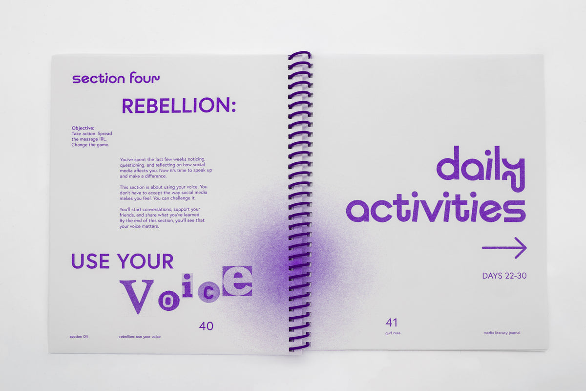 gurl core™ media literacy journal kit